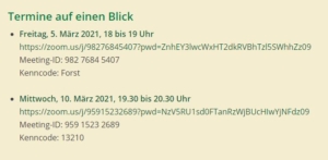 Termine Webinar Waldfonds